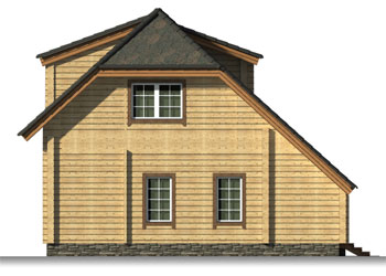 деревянный дом из виблоков