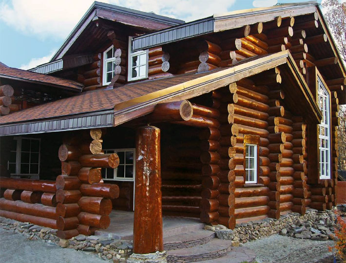 деревянный дом рубленый по русской технологии